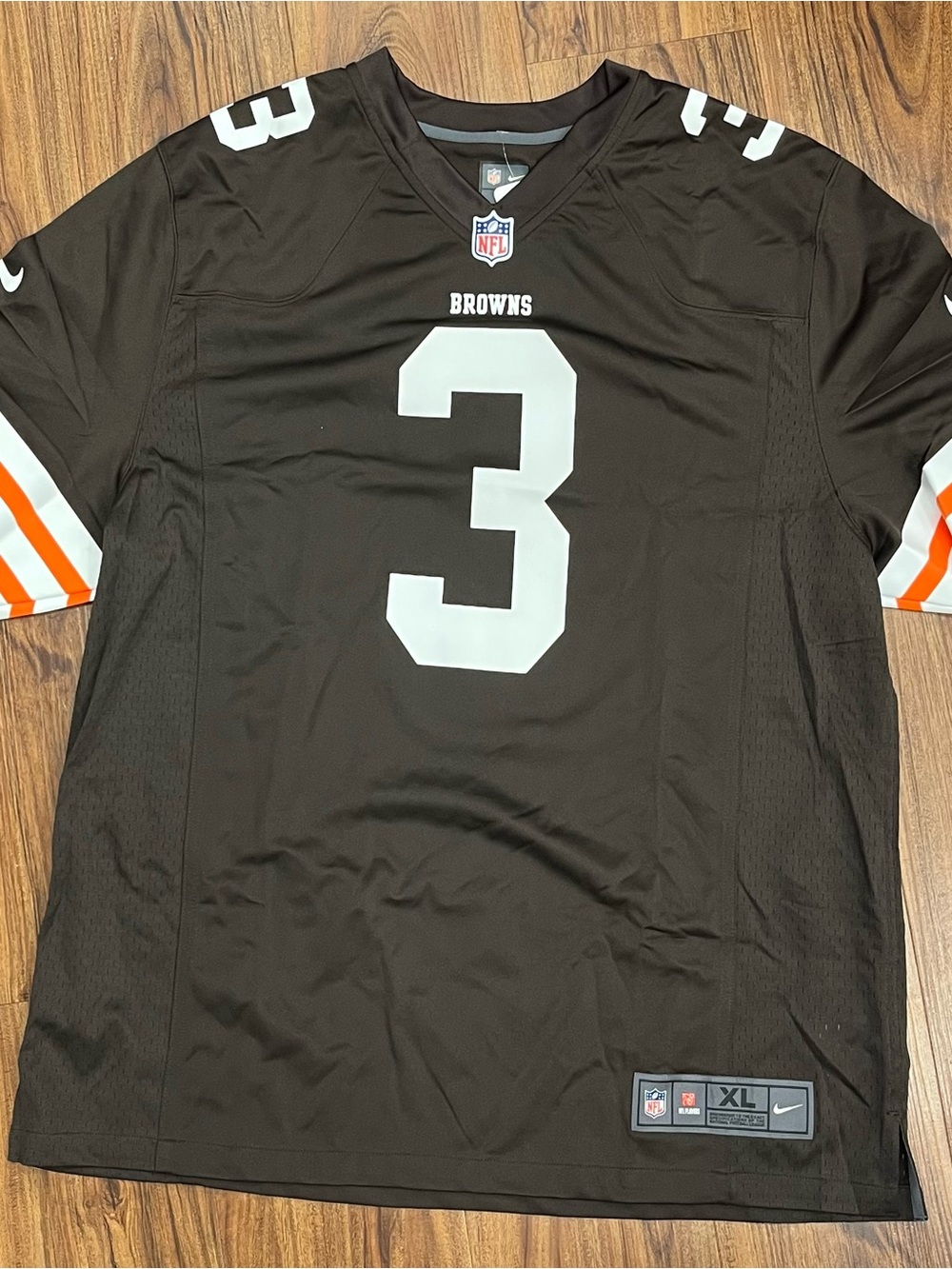 Nike Cleveland Browns Brandon Weeden #3 Men's Brown Jersey - XL